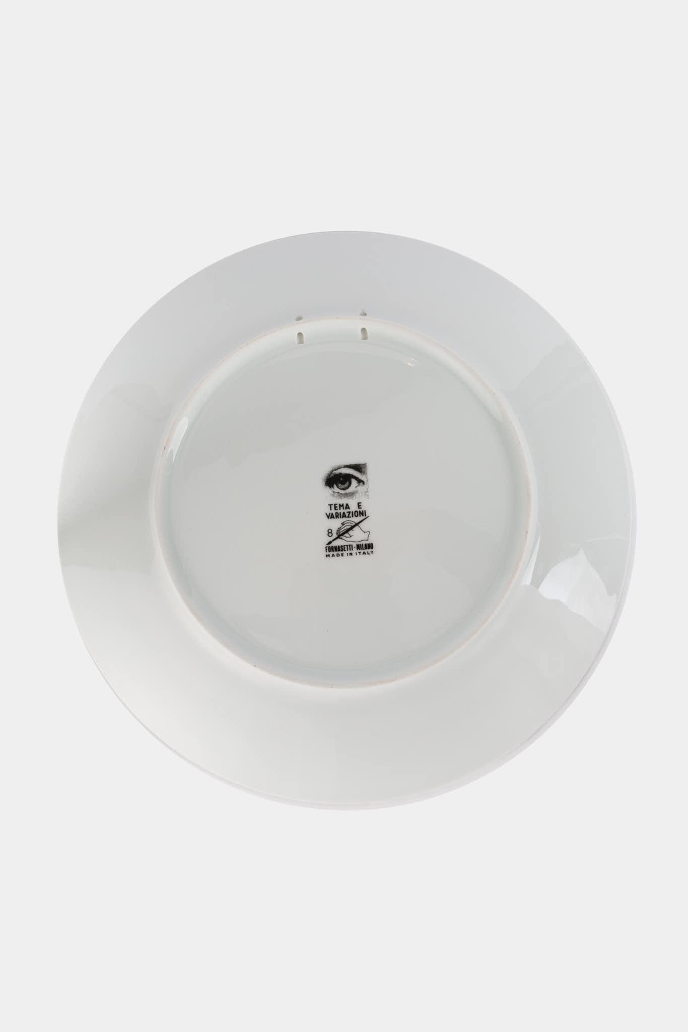 Fornasetti Assiette murale Tema e Variazioni PTVW008 - Argentée - 263_TU