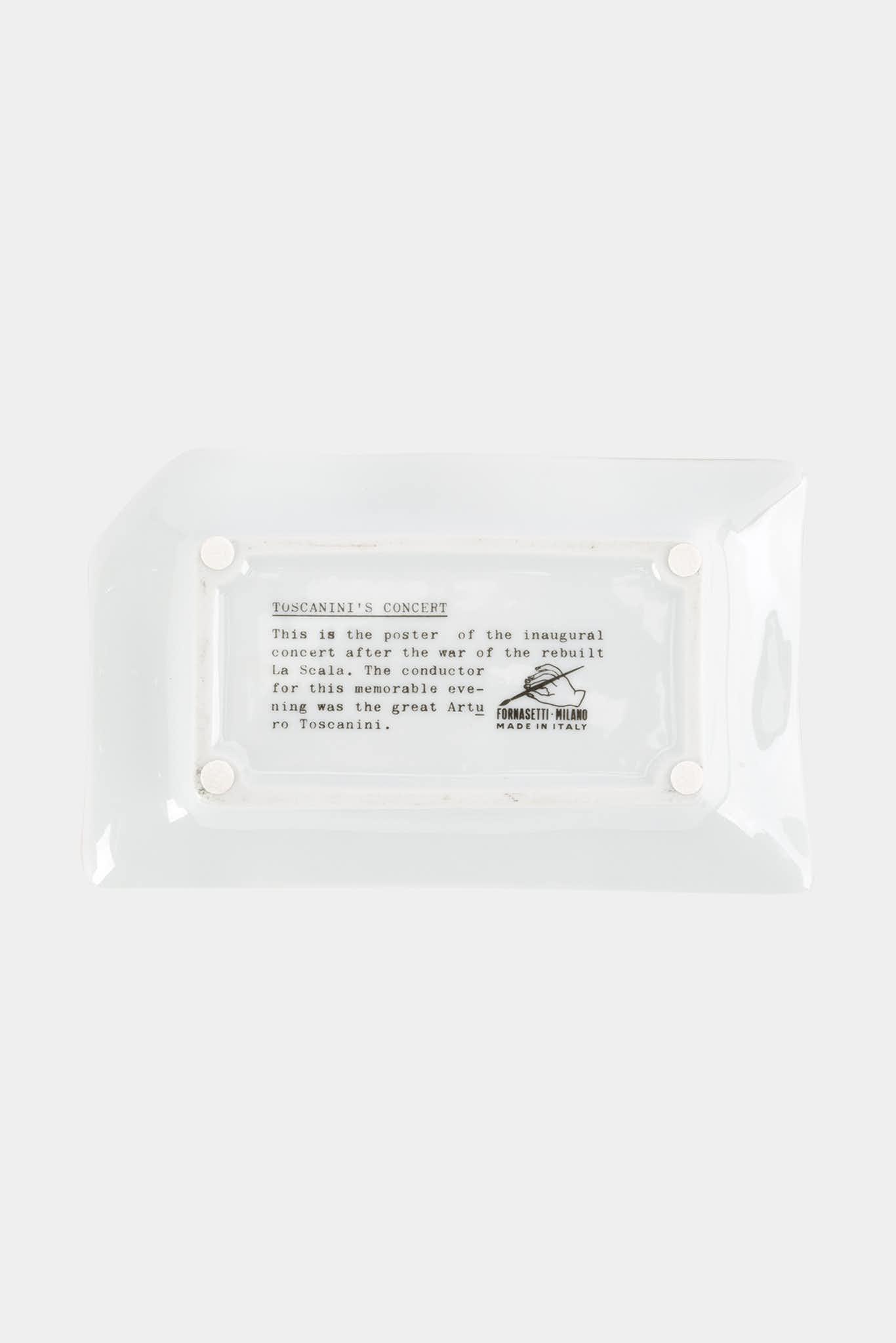Fornasetti Grand cendrier Locandina Arturo Toscanini - 87699_TU