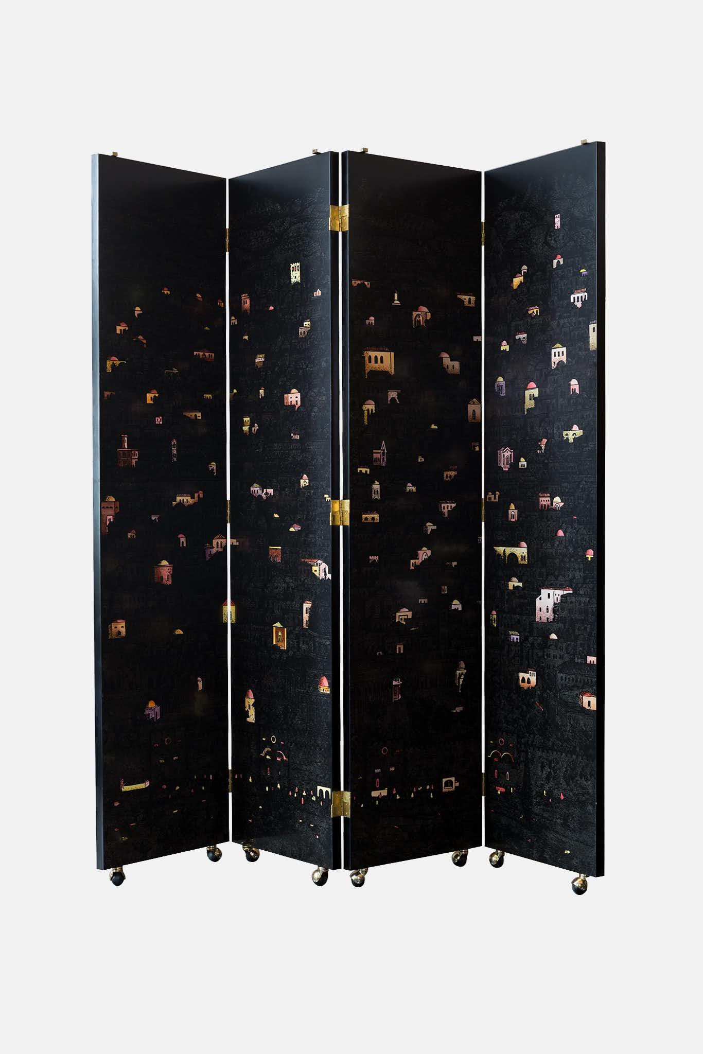 Fornasetti Paravent Gerusalemme di Notte - 23280_TU