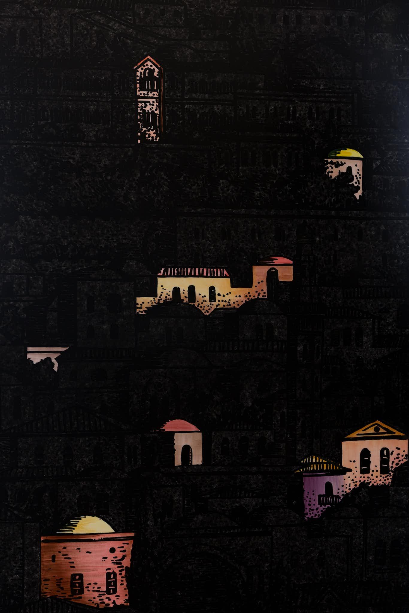 Fornasetti Paravent Gerusalemme di Notte - 23280_TU
