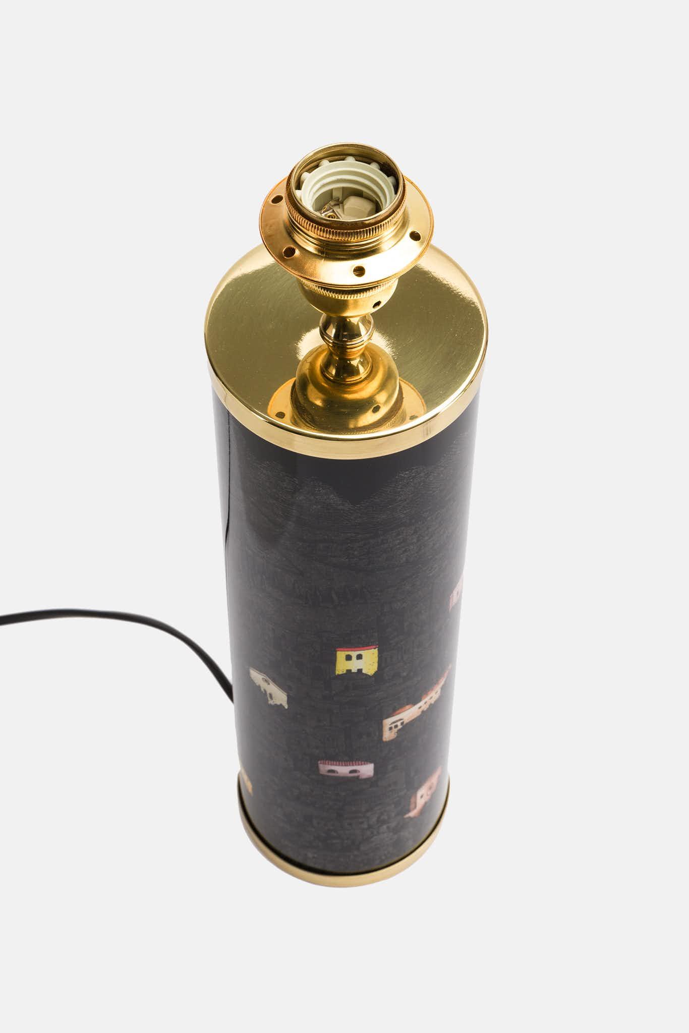 Fornasetti Pied de lampe cylindrique Gerusalemme di Notte - 89691_TU