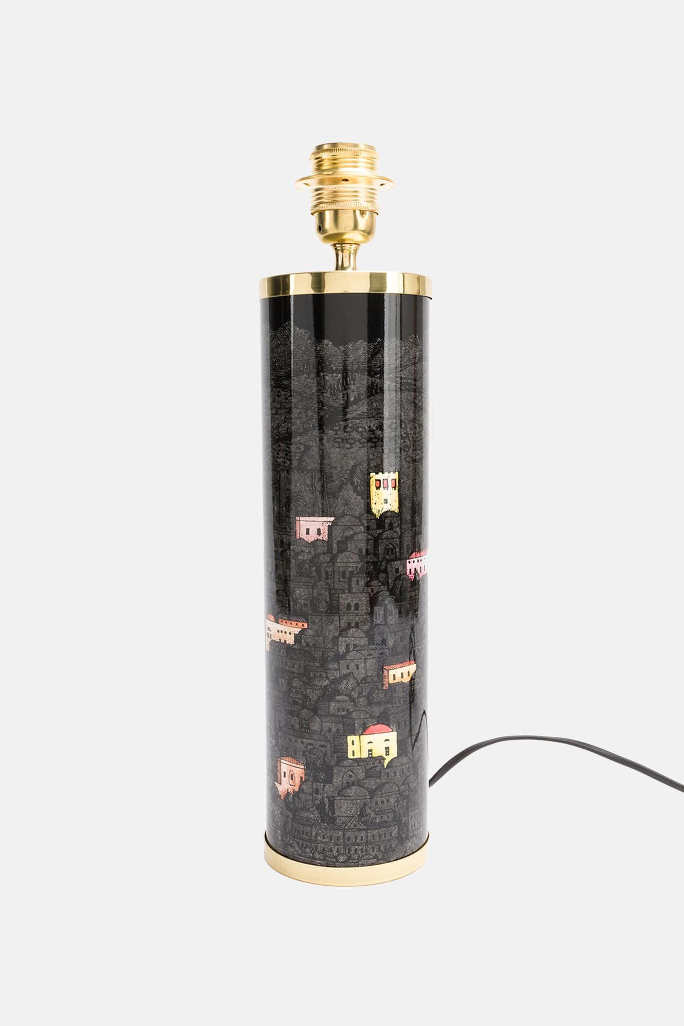 Fornasetti Pied de lampe cylindrique Gerusalemme di Notte - 89691_TU