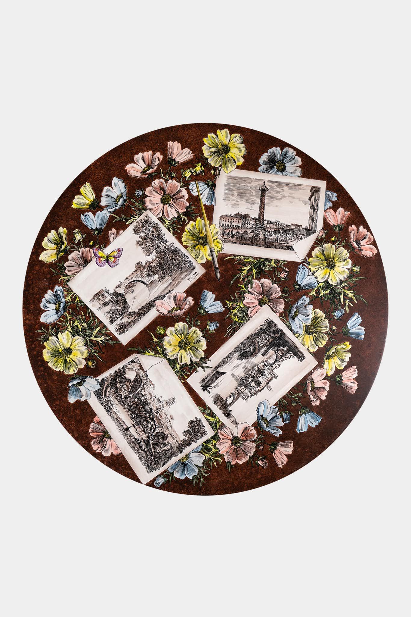 Fornasetti Vintage Table d'Appoint en Bois - 2387_TU