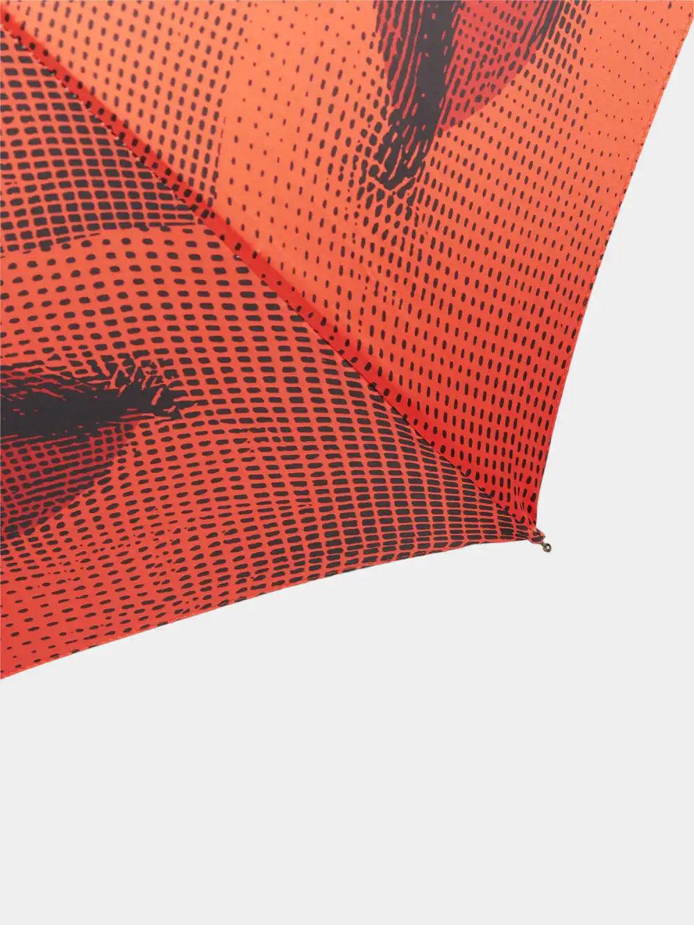 Fornasetti Parapluie rouge à imprimé "Bocche"Fornasetti