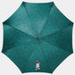 Fornasetti Parapluie vert à imprimé "Serratura su Malachite"Fornasetti