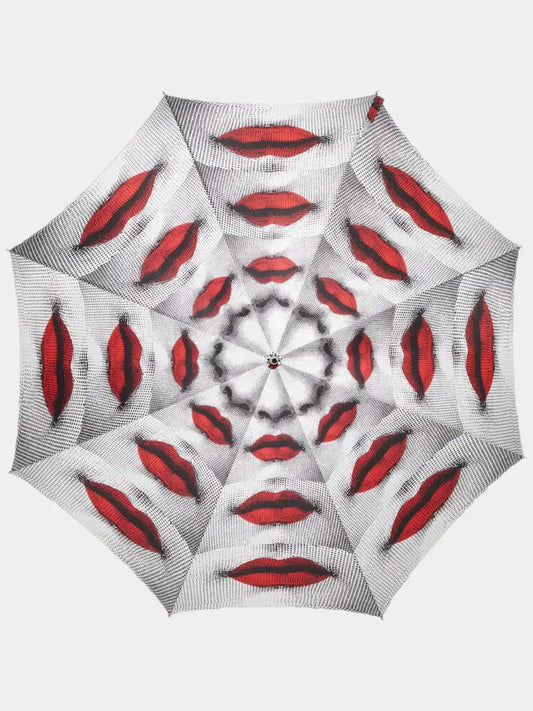 Fornasetti Parapluie blanc à imprimé 