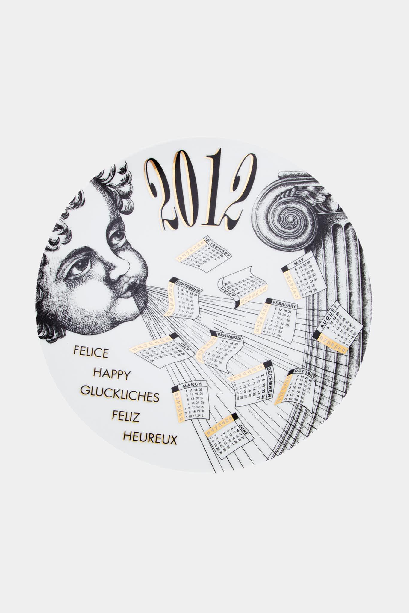 Fornasetti Assiette murale Calendrier 2012 - 62921_TU 