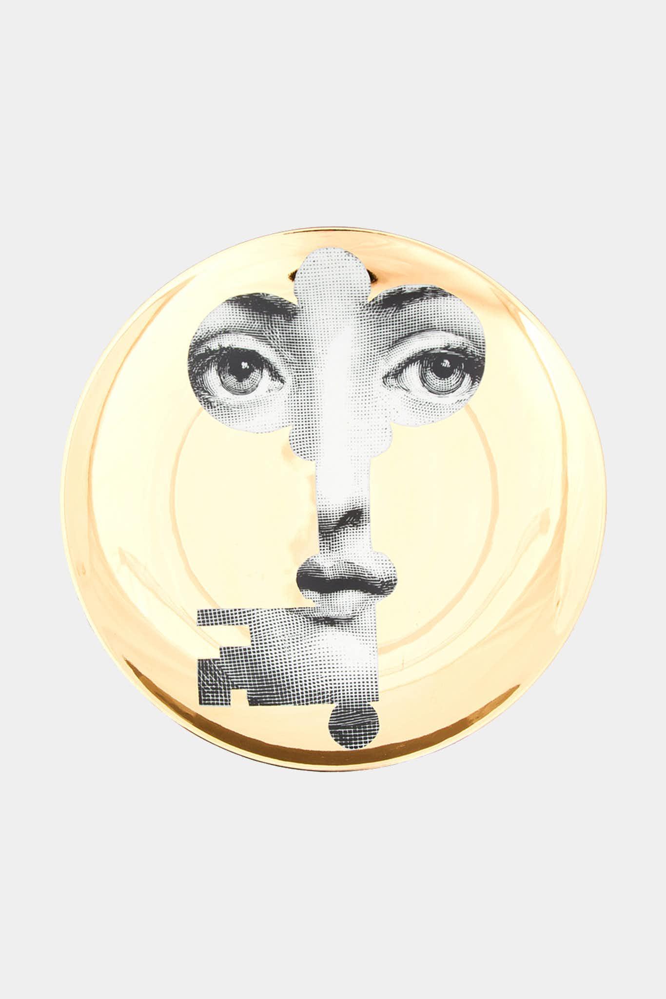 Fornasetti Assiette murale dorée Tema e Variazioni n°47 - 68077_TU 
