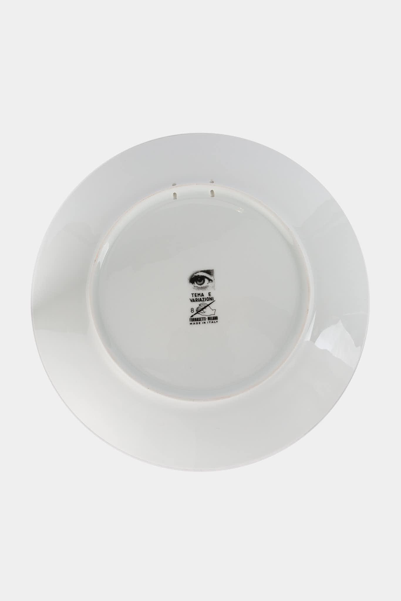 Fornasetti Assiette murale Tema e Variazioni PTVW010 - Argentée - 264_TU 