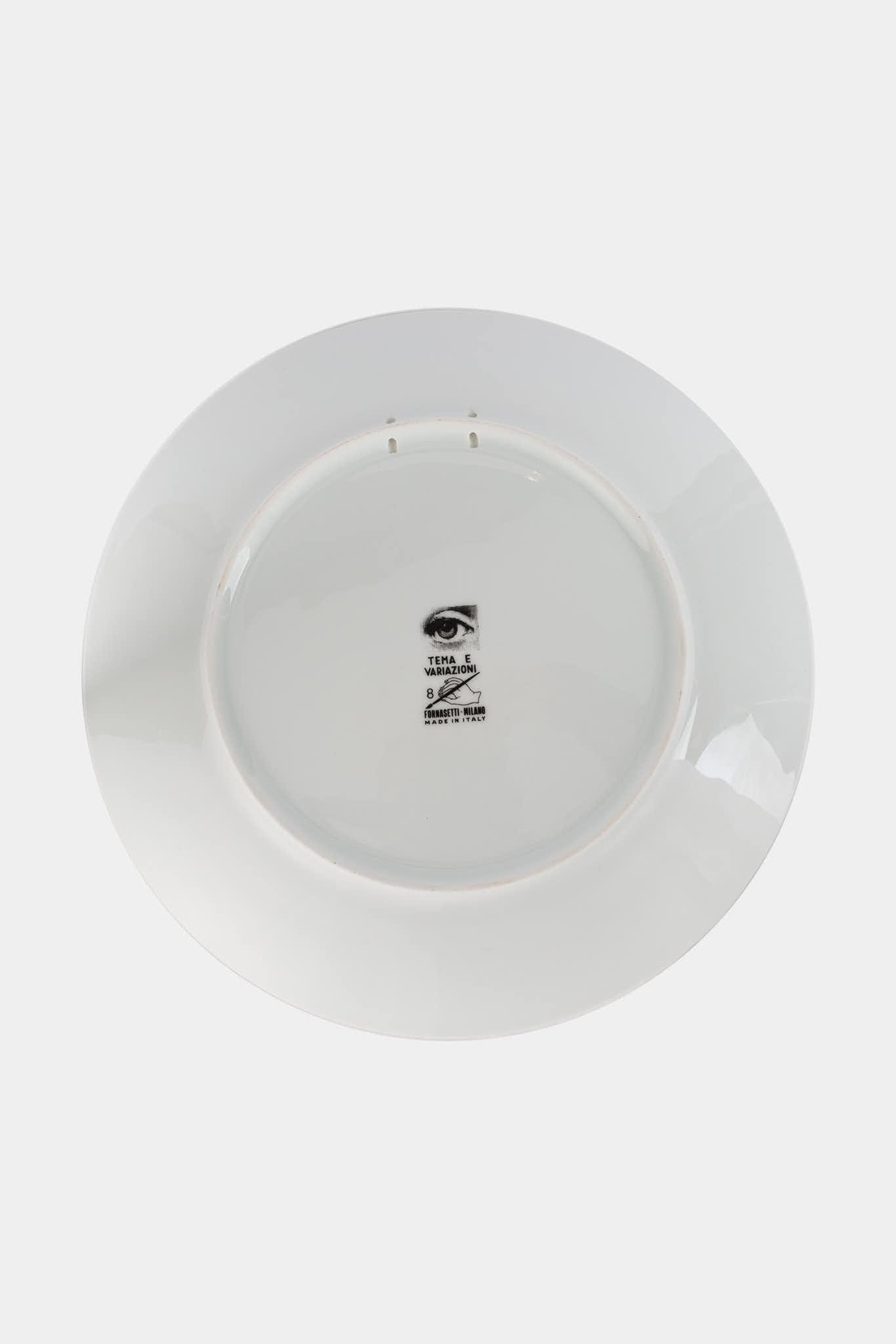 Fornasetti Assiette murale Tema e Variazioni PTVW015 - Argentée - 266_TU 