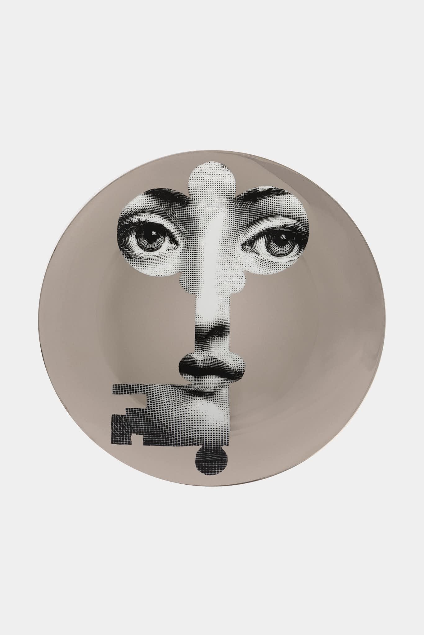 Fornasetti Assiette murale Tema e Variazioni PTVW047- Argentée - 267_TU 