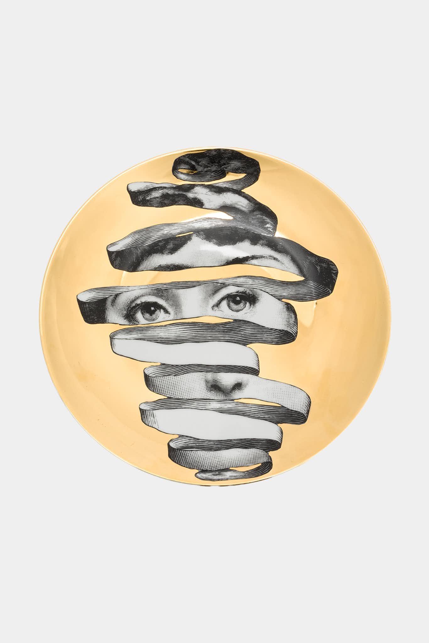 Fornasetti Assiette murale Tema e Variazioni PTVZ297 - dorée - 22411_TU 