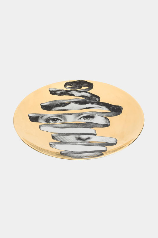 Fornasetti Assiette murale Tema e Variazioni PTVZ297 - dorée - 22411_TU 