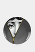 Fornasetti Assiette "Tema e Variazioni" n.401 en porcelaine blanche et dorée - 41213_TU 