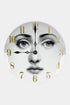 Fornasetti Assiette "Tema e Variazioni" n.74 en porcelaine blanche et dorée - 41209_TU 