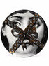 Fornasetti Assiette "Tema e Variazioni" n.79 en porcelaine blanche, noire et dorée - 42425_TU 