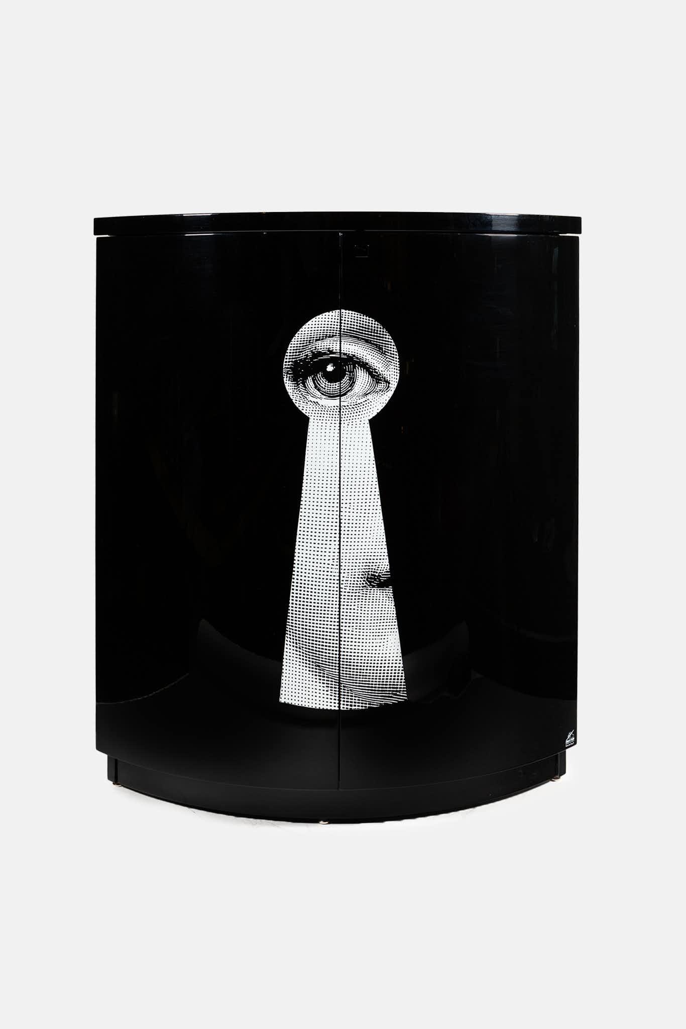 Fornasetti Cabinet d'angle Serratura - noir - 95852_TU 