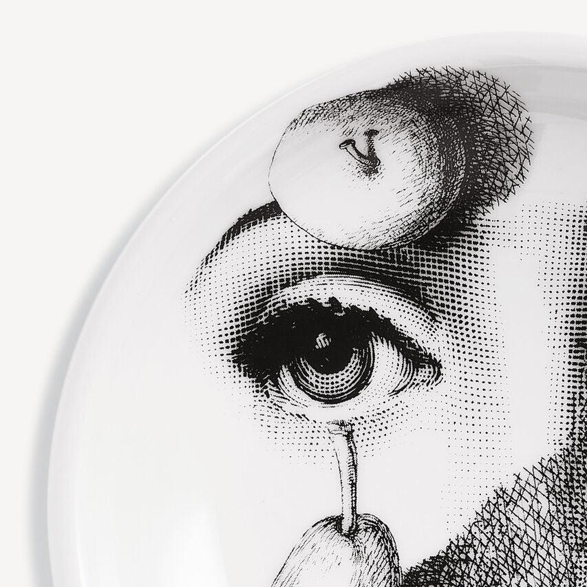 Fornasetti Cendrier en porcelaine (Ø 13 cm) "Tema e Variazioni" n.218 - 44597_TU 