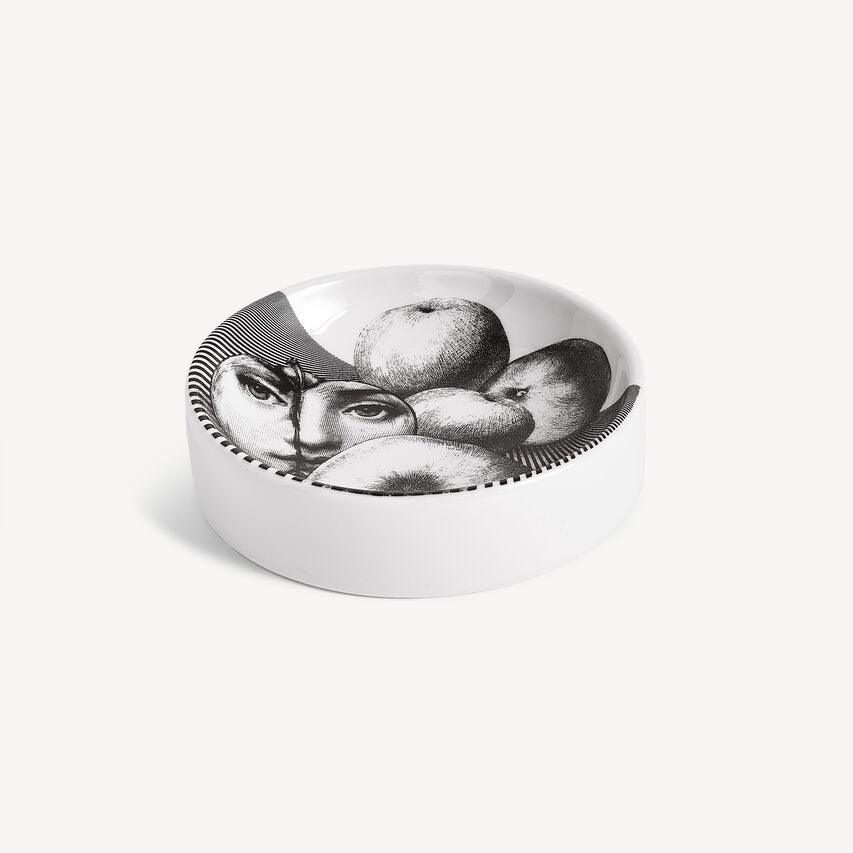 Fornasetti Cendrier en porcelaine (Ø 13 cm) "Tema e Variazioni" n.390 - 44598_TU 