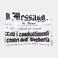 Fornasetti Cendrier "Il messagero" en porcelaine noire et blanche - 90400_TU 