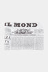Fornasetti Cendrier "Il mondo" en porcelaine noire et blanche - 90401_TU 
