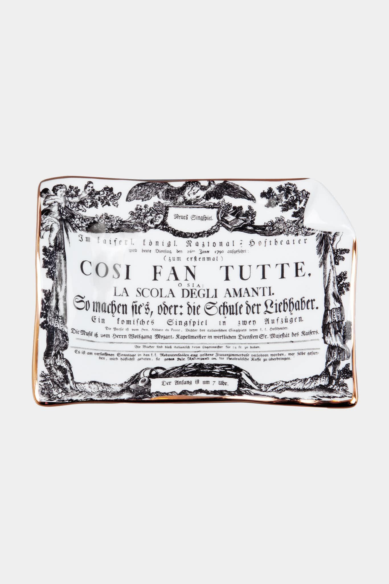 Fornasetti Cendrier medium Locandina Così Fan Tutte - 91626_TU 