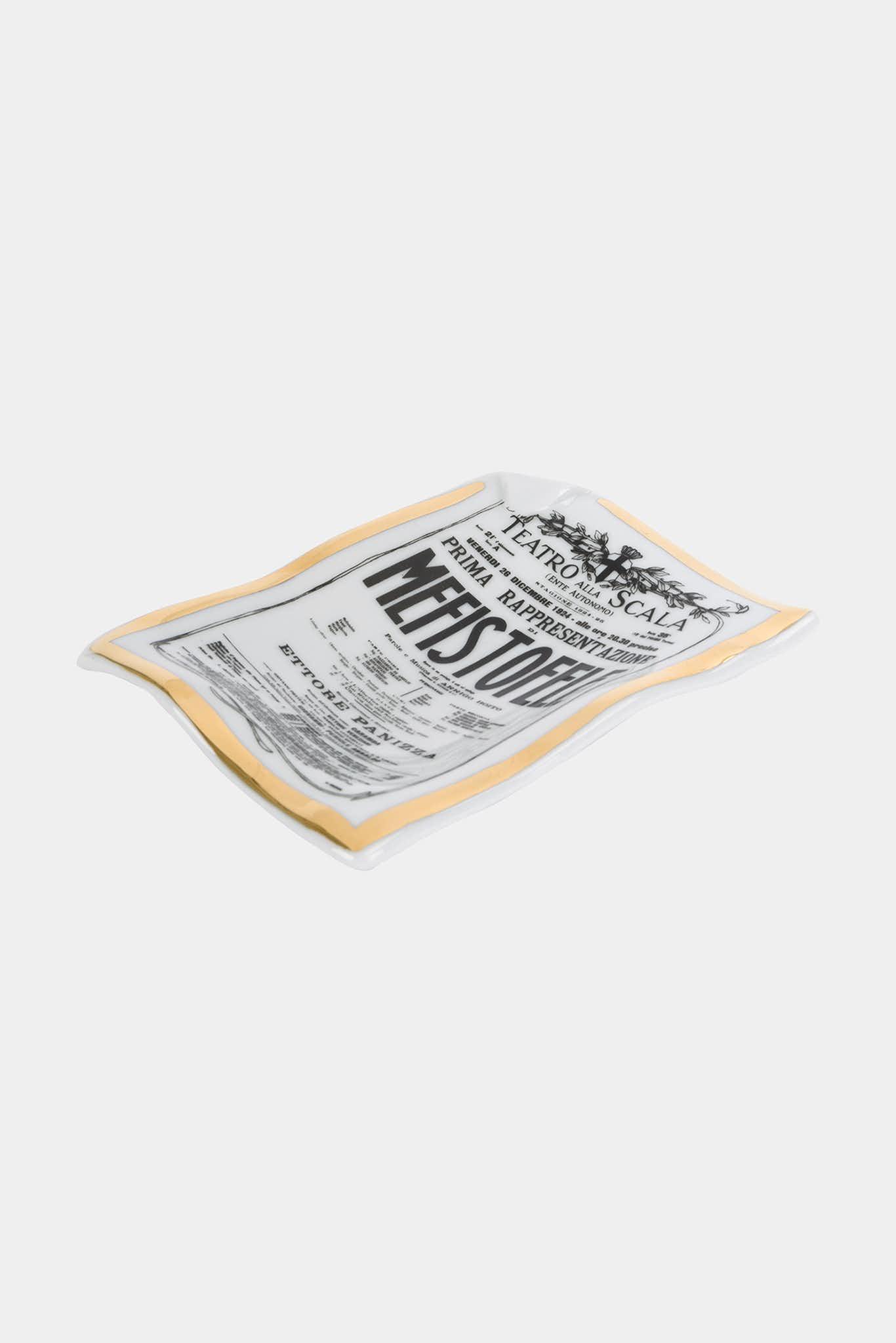 Fornasetti Cendrier medium Locandina Mefistofele - 87776_TU 