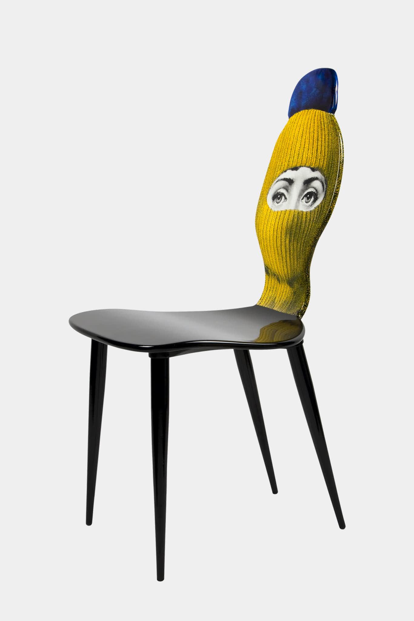 Fornasetti Chaise Lux Gstaad - jaune/ bleu - 8669_TU 