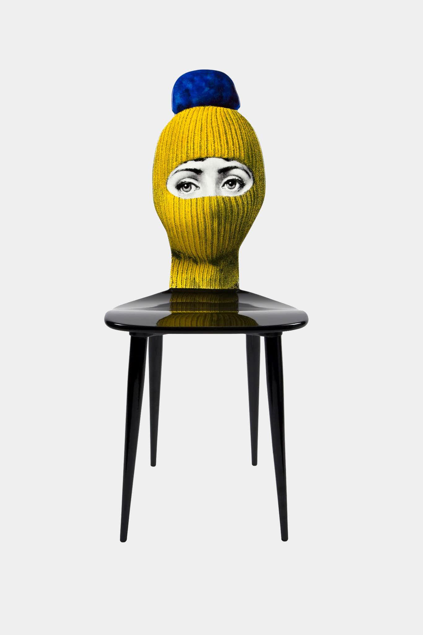 Fornasetti Chaise Lux Gstaad - jaune/ bleu - 8669_TU 