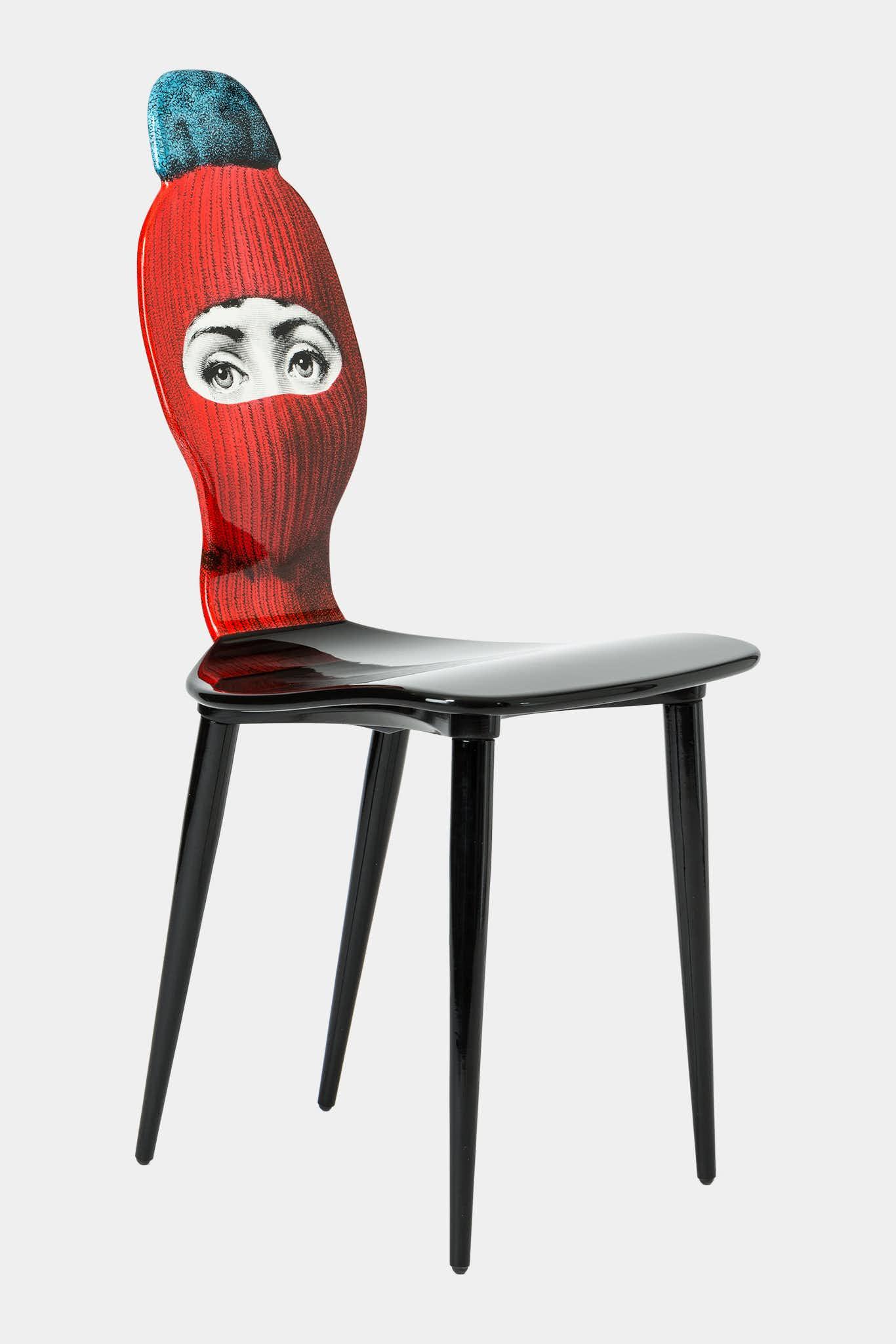 Fornasetti Chaise Lux Gstaad - rouge/bleu - 8670_TU 