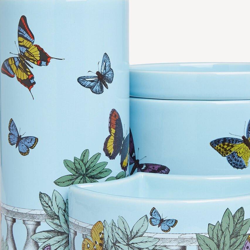 Fornasetti Coffret de trois bougies parfumées "NEL MENTRE" (2350 g) - Fragrance Giardino Segreto - 45279_TU 