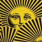 Fornasetti Coussin d'extérieur "Soli a Ventaglio" 60*60 cm - 45177_TU 