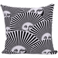 Fornasetti Coussin d'extérieur "Soli a Ventaglio" 60*60 cm - 45178_TU 