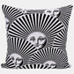 Fornasetti Coussin d'extérieur "Soli a Ventaglio" 60*60 cm - 45178_TU 