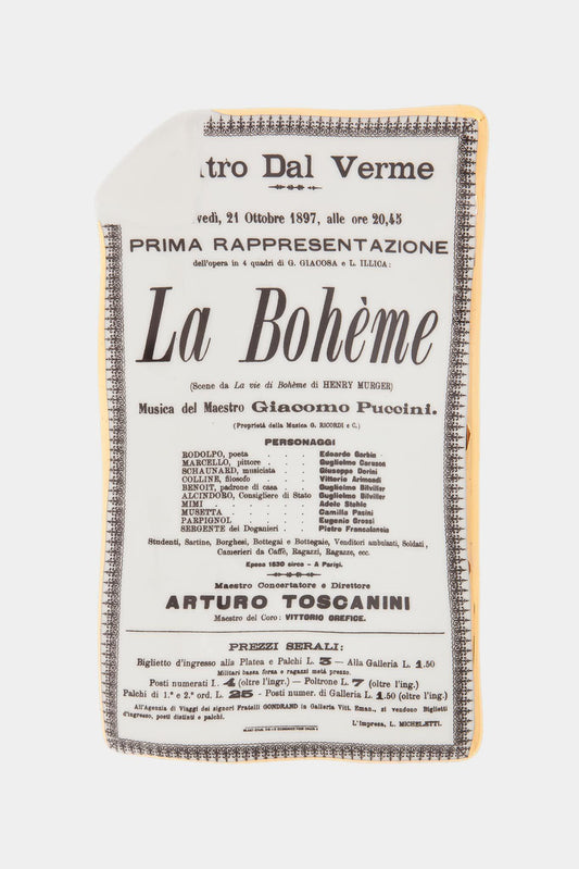 Fornasetti Grand cendrier Locandina La Boheme - 87768_TU 