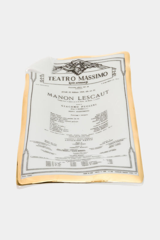 Fornasetti Grand cendrier Locandina Manon Lescault - 87721_TU 