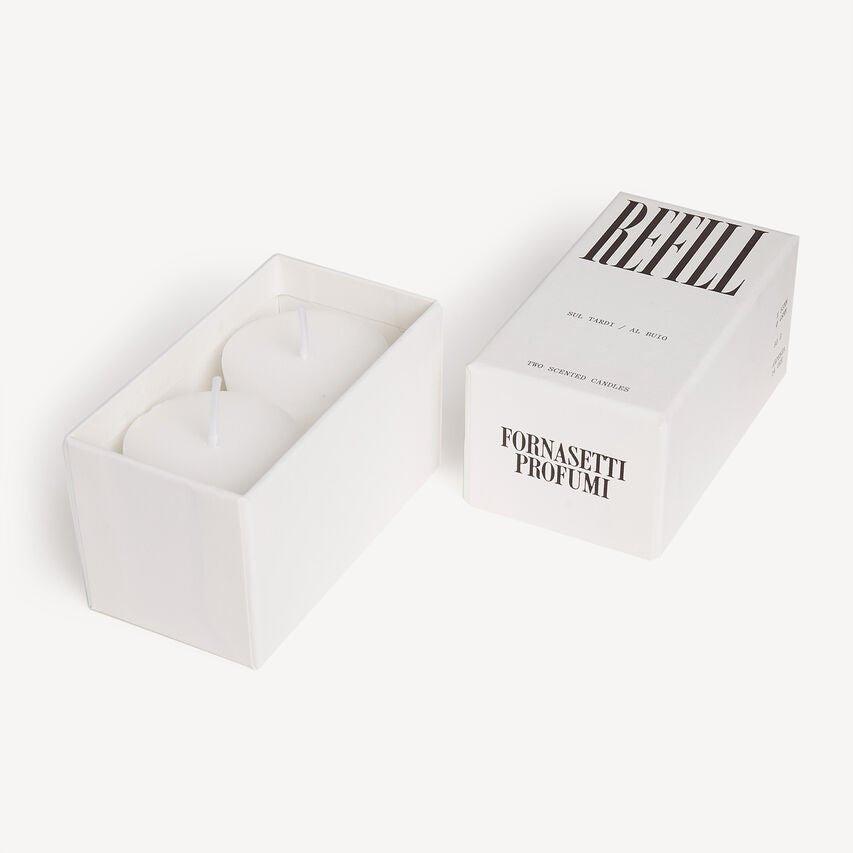 Fornasetti Lot de deux recharges de la bougie parfumée "AL BUIO" et pour le candélabre "SUL TARDI" - Fragrance Frutto Proibito - 45263_TU 