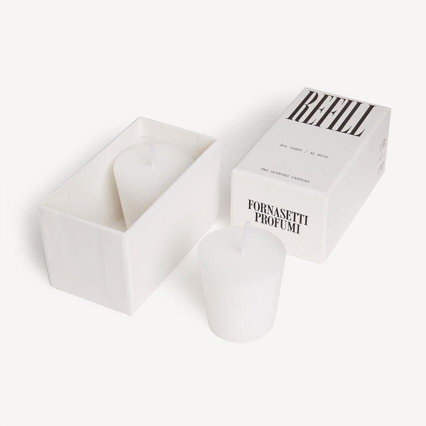 Fornasetti Lot de deux recharges de la bougie parfumée "AL BUIO" et pour le candélabre "SUL TARDI" - Fragrance Frutto Proibito - 45263_TU 