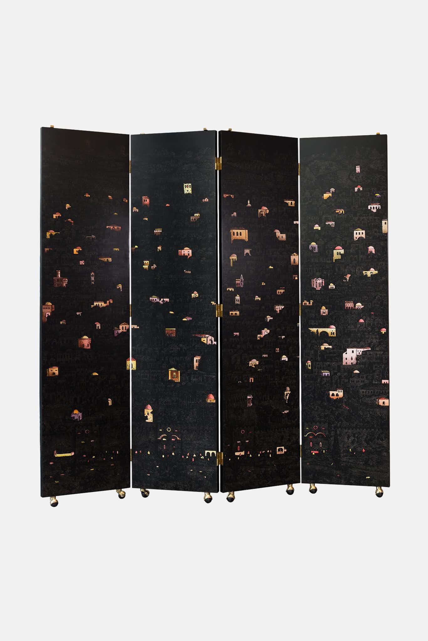 Fornasetti Paravent Gerusalemme di Notte - 23280_TU 