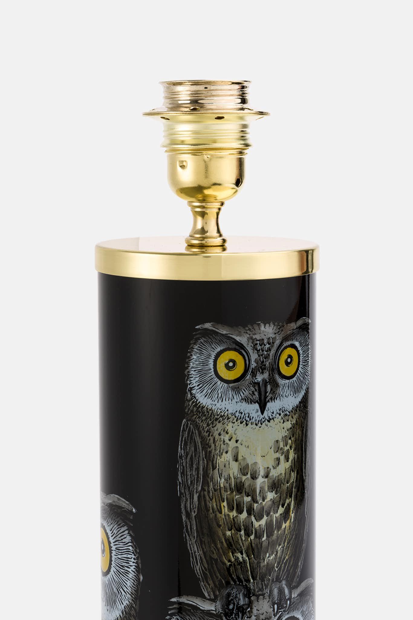 Fornasetti Pied de lampe cylindrique Civette - 75228_TU 