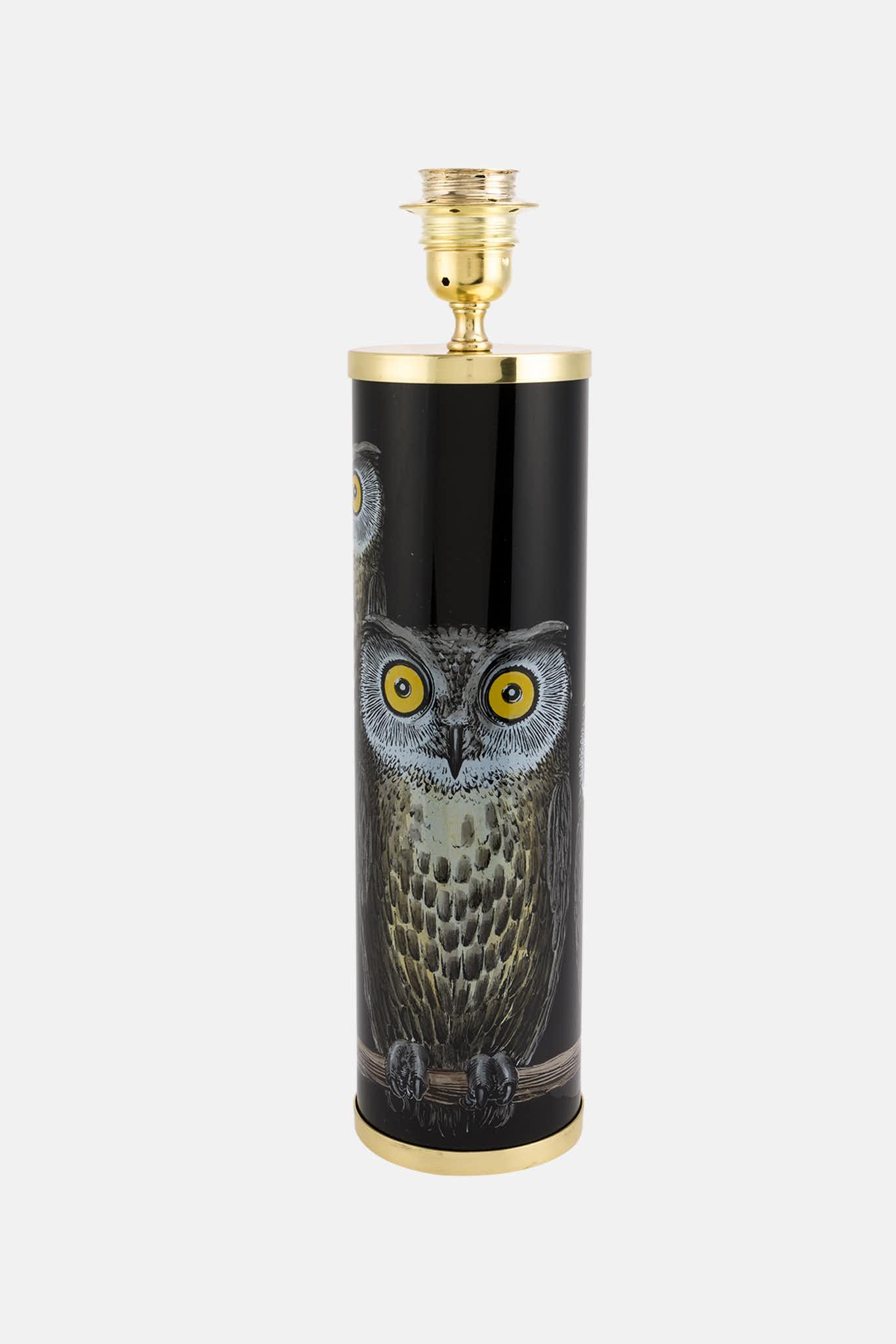 Fornasetti Pied de lampe cylindrique Civette - 75228_TU 