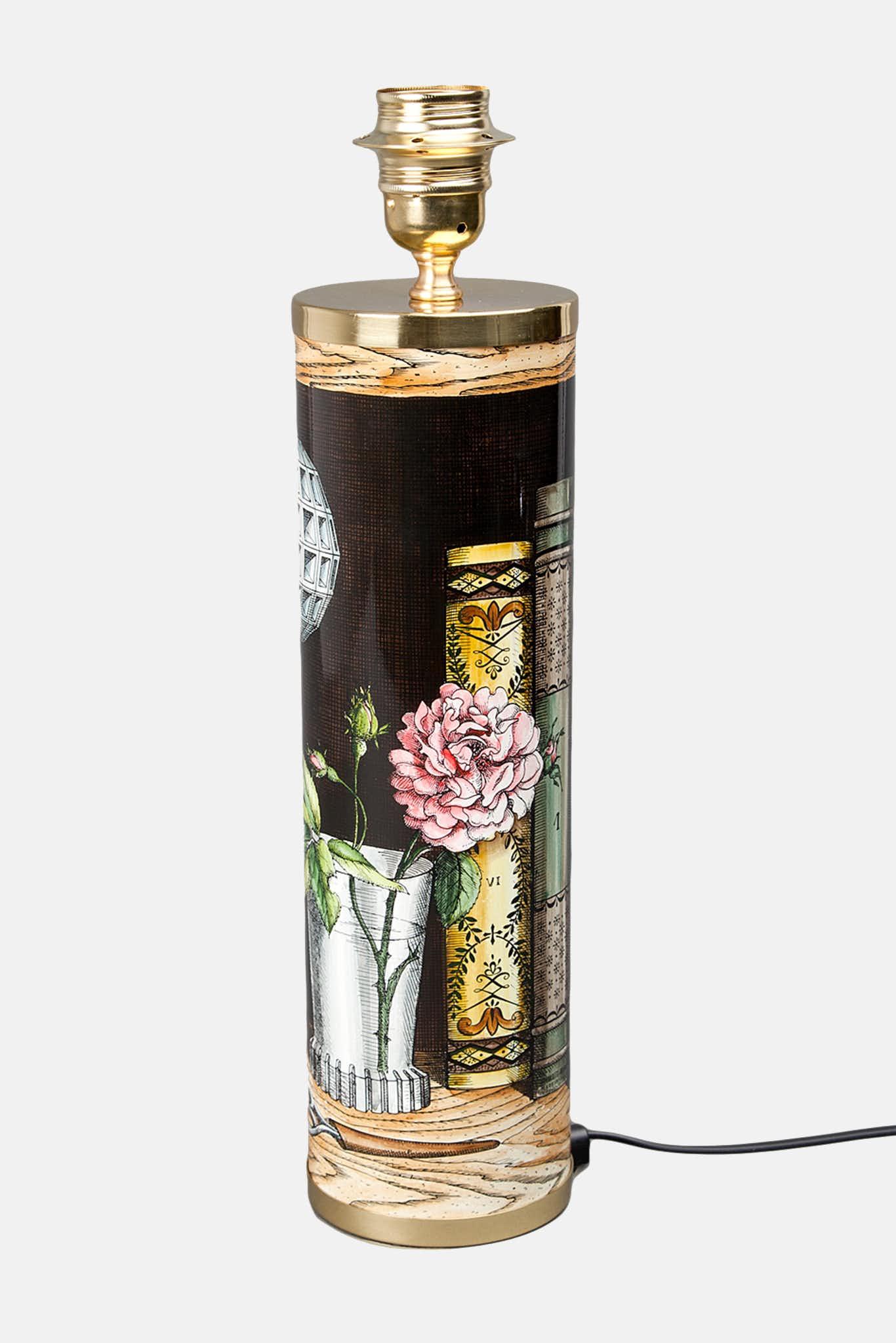Fornasetti Pied de lampe cylindrique Libri - 87388_TU 
