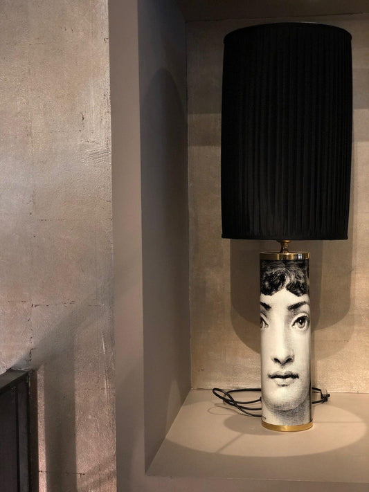 Fornasetti Pied de lampe cylindrique Viso - 87389_TU 