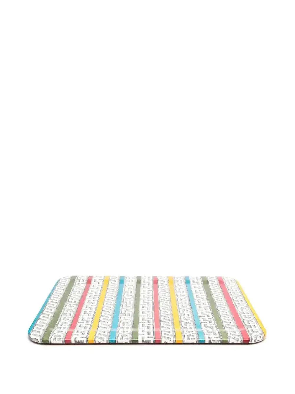 Fornasetti Plateau à rayures multicolores - 42395_TU 