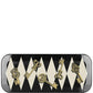Fornasetti Plateau rectangulaire "Chiavi Gold and Rhombi" - 43119_TU 
