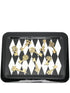 Fornasetti Plateau rectangulaire "Chiavi Gold and Rhombi" - 43120_TU 