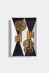Fornasetti Plateau rectangulaire "Chiavi Gold Rombi" - 42292_TU 