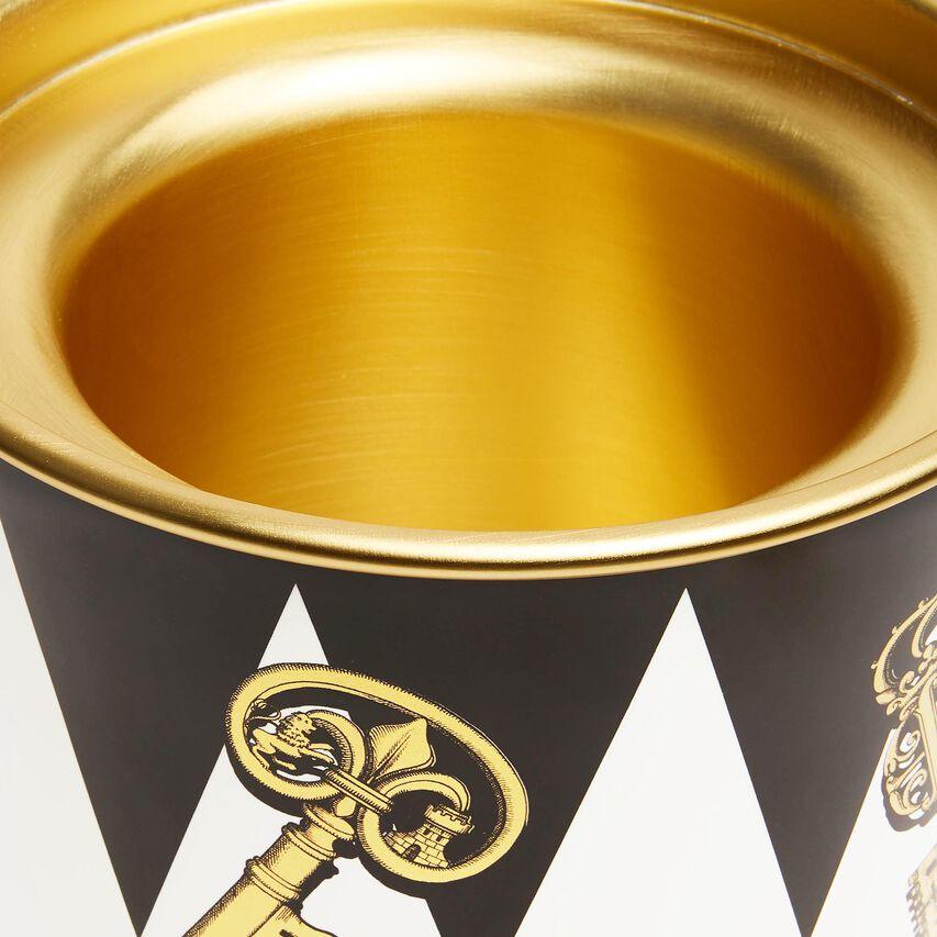 Fornasetti Seau à glace (Ø 24 cm) "Chiavi oro e Rombi" - 44688_TU 