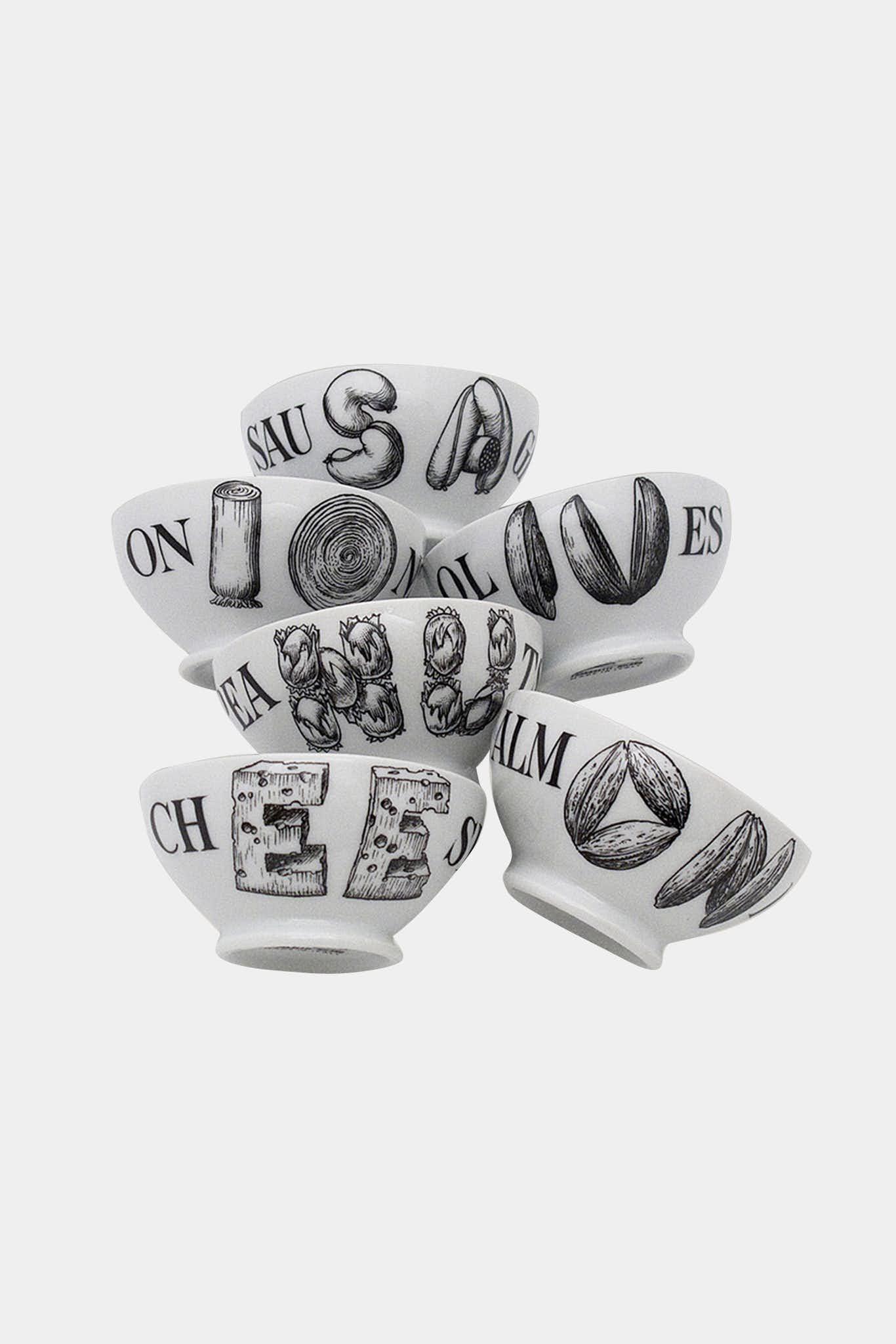 Fornasetti Set de 6 bols apéritif Cocktalia - 40754_TU 
