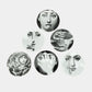 Fornasetti Set de 6 tasses à thé Tema e Variazioni 2005 - doré - 22333_TU 